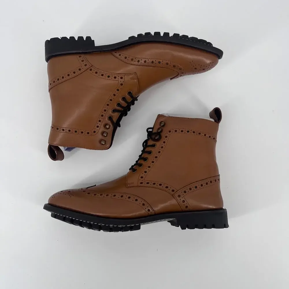 Anthony Veer Grant Leather Ankle Boots Mens Sz 8D